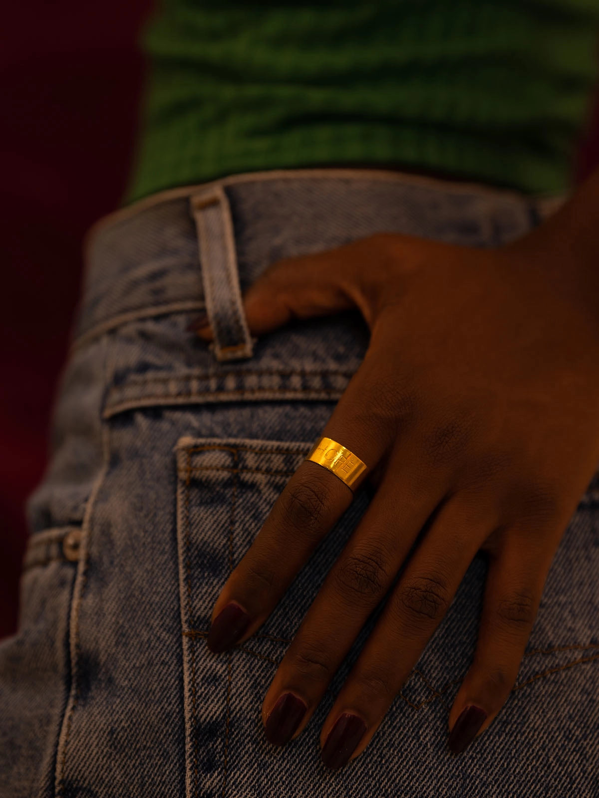 Bague hope bronze artisanal afrique sénégal fait main