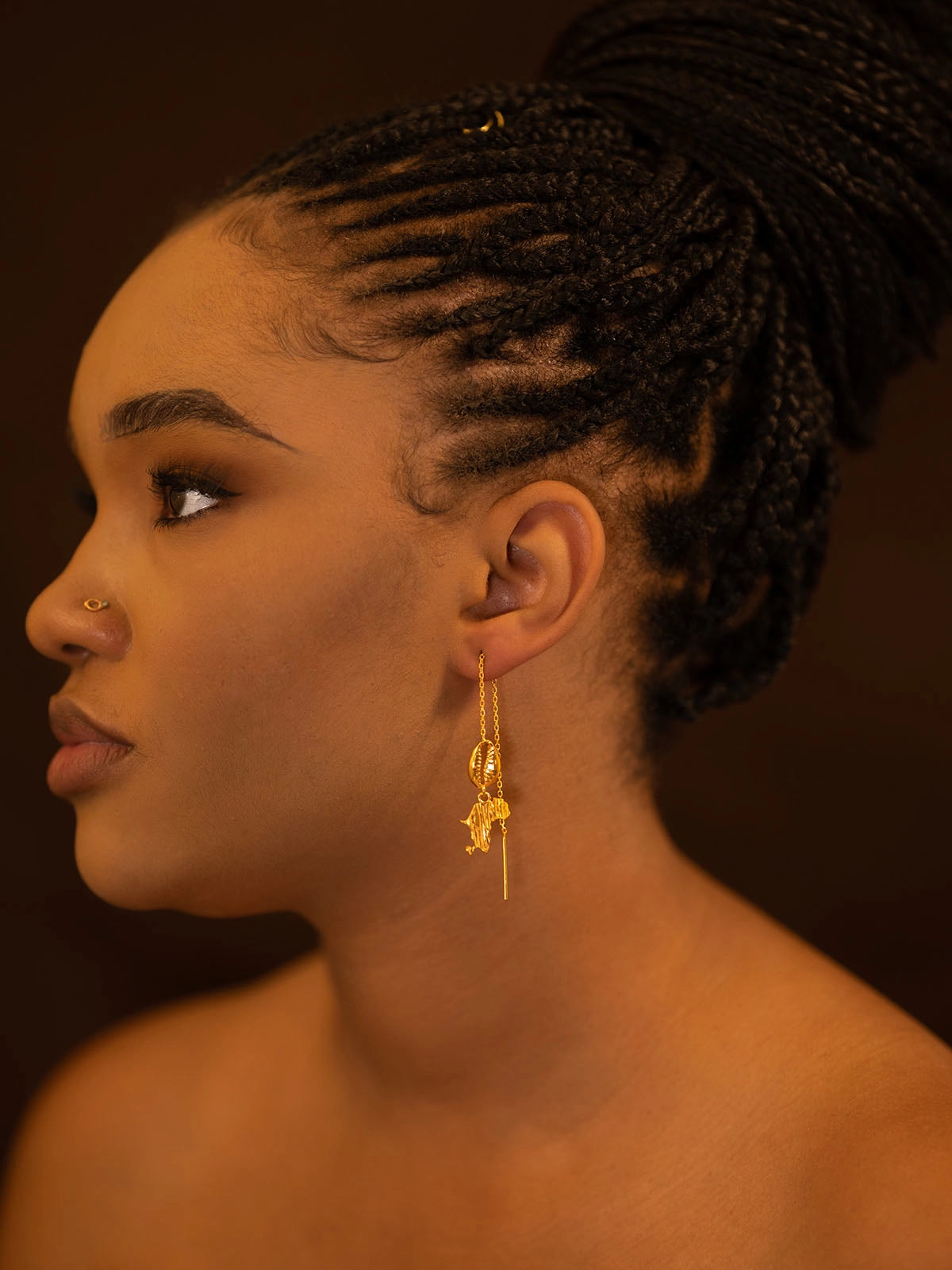 Boucles amy bronze senegal afrique fait main artisanat design