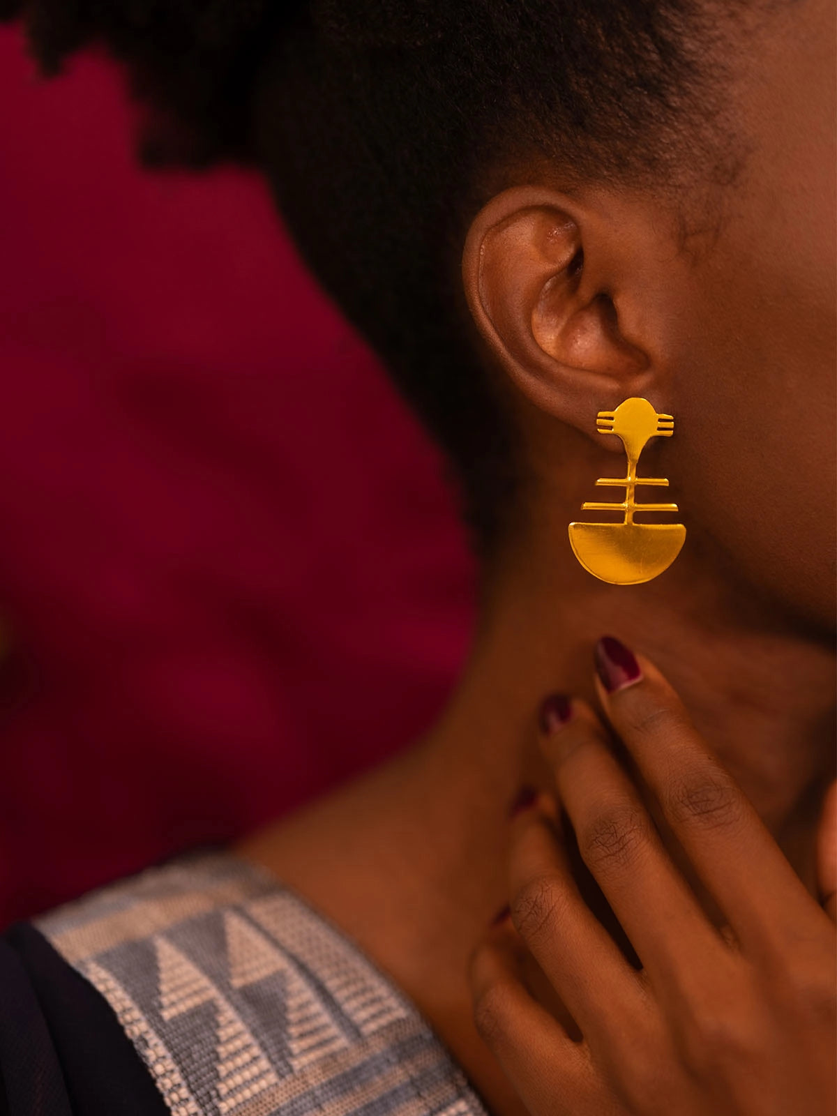 Boucles kora bronze afrique senegal faitmain design