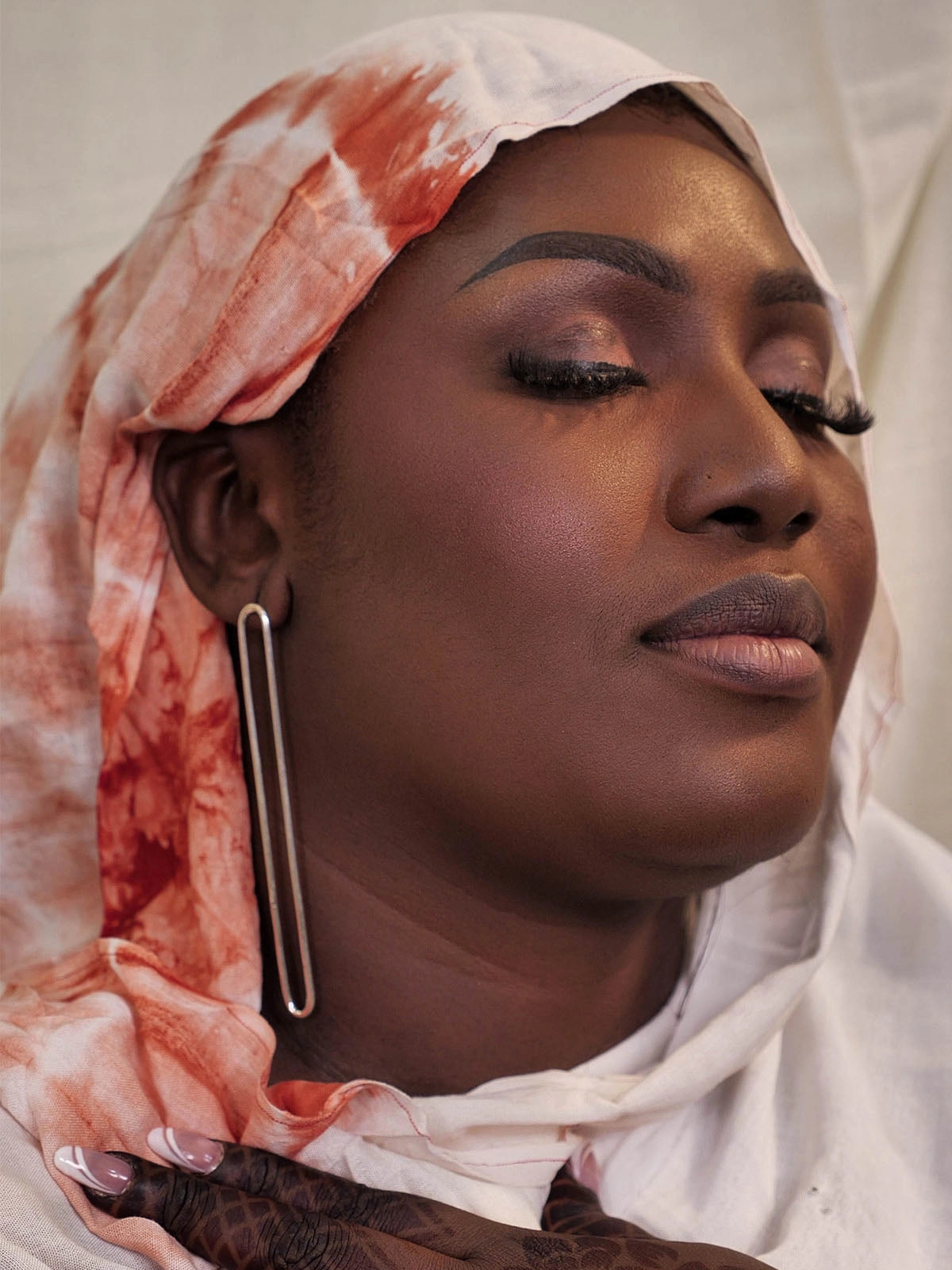 Boucles leslie 10cm argent afrique senegal faitmain design