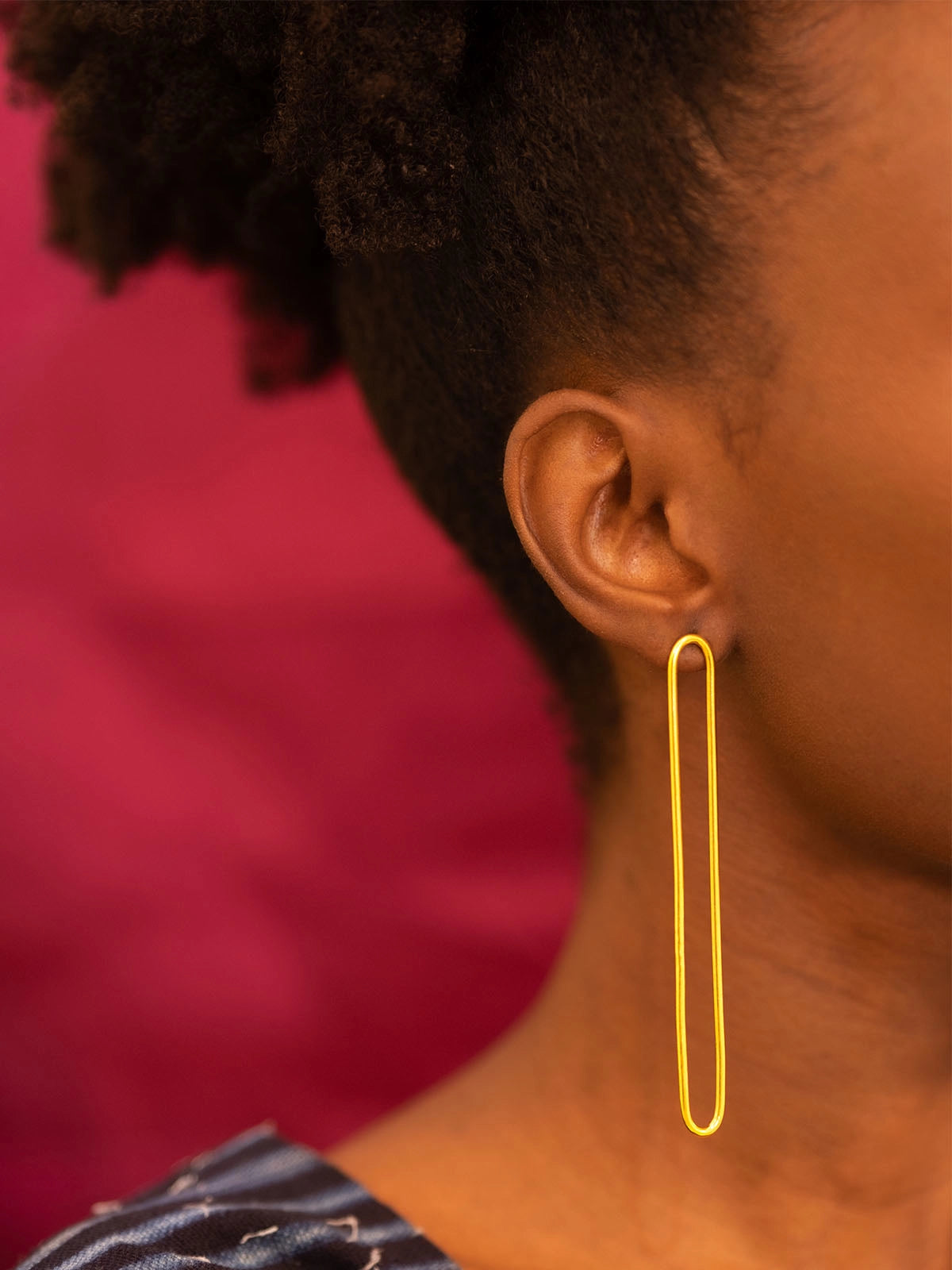 Boucles leslie 10cm bronze afrique senegal faitmain design