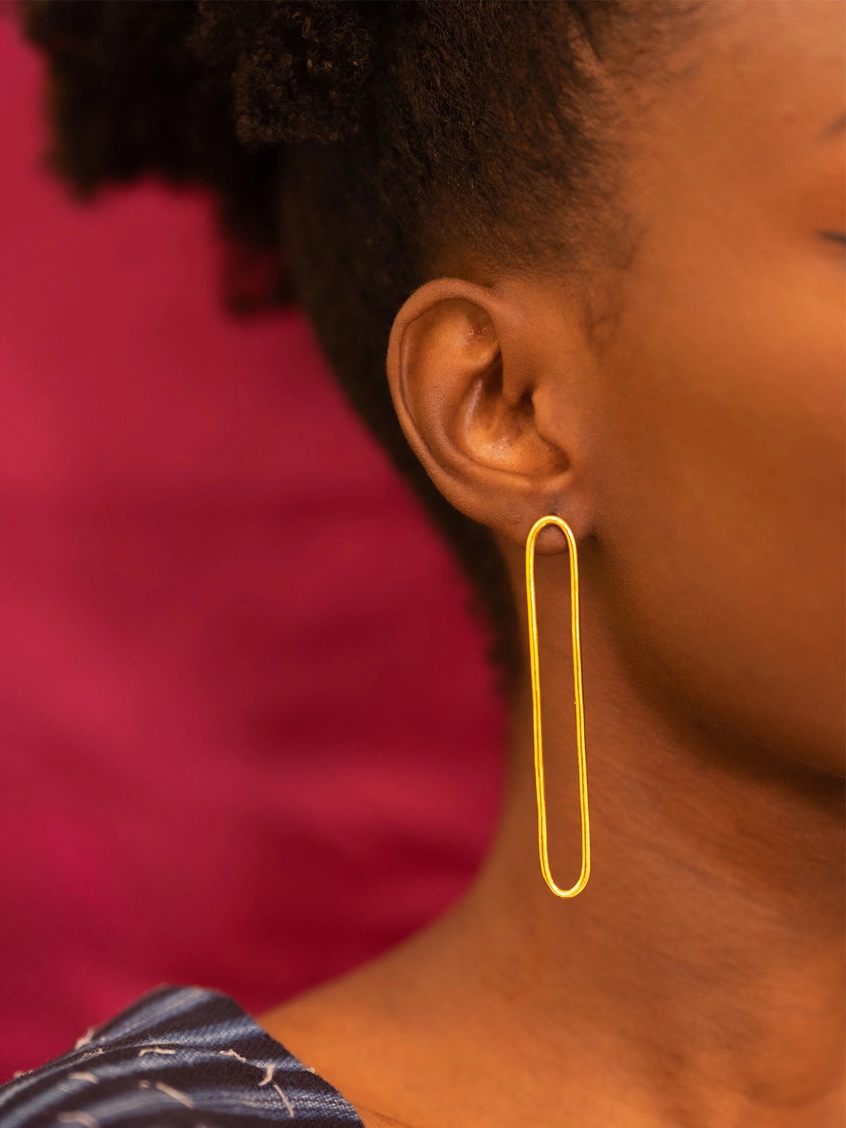 Boucles leslie 8cm bronze afrique senegal faitmain design