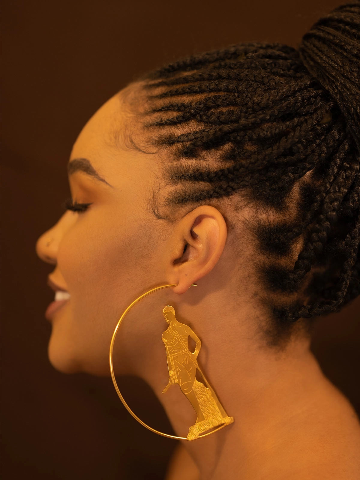 Boucles minon bronze artisanat afrique benin faitmain design
