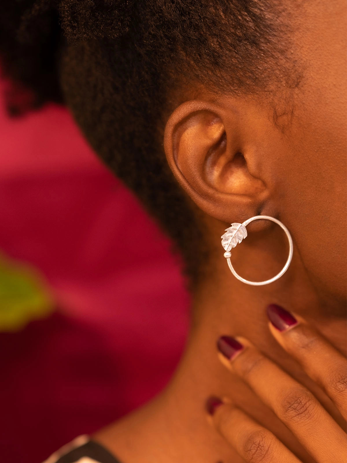 Boucles mint argent artisanat afrique senegal faitmain design