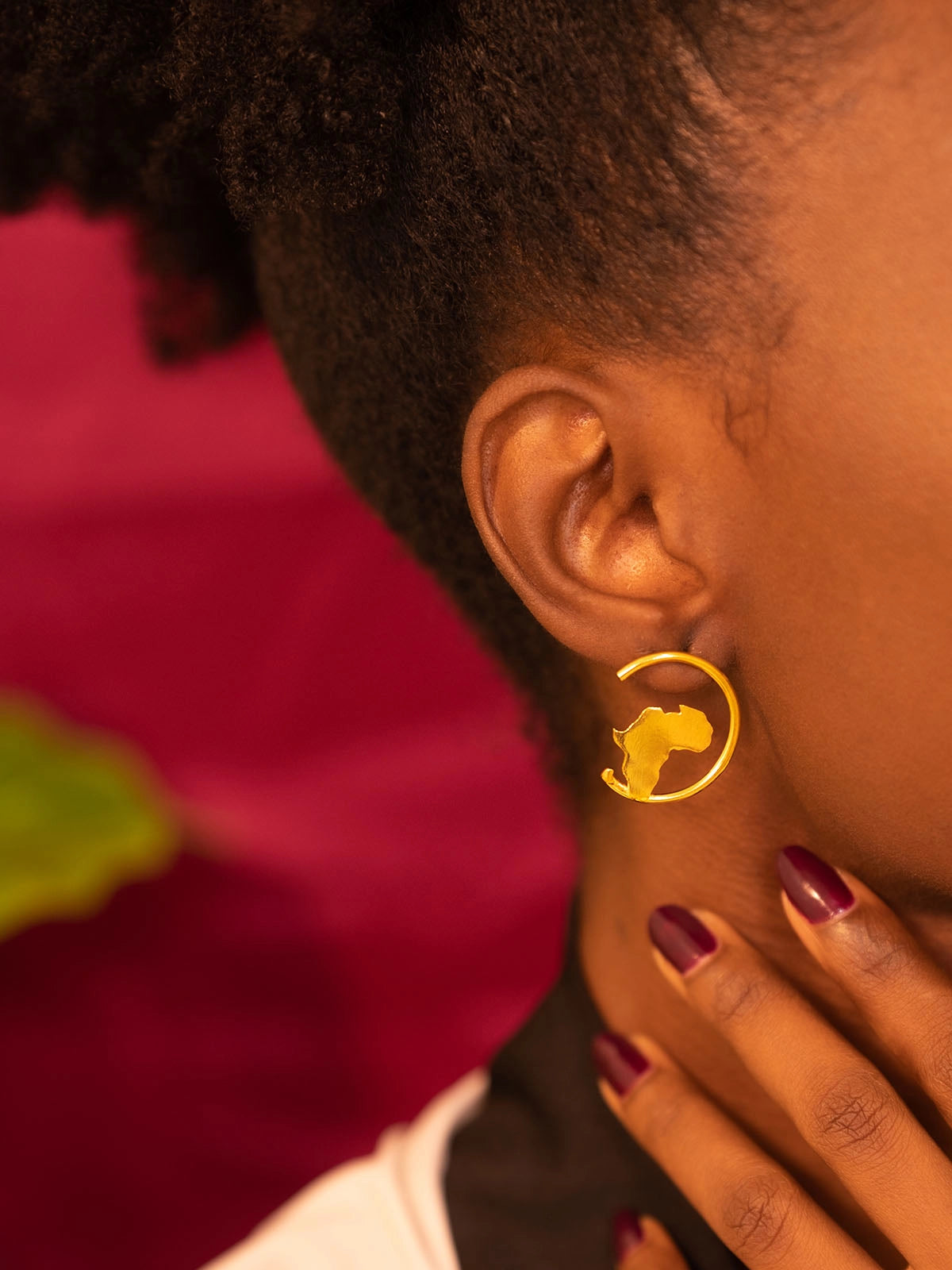 Boucles mother mini bronze faitmain design artisanat afrique senegal