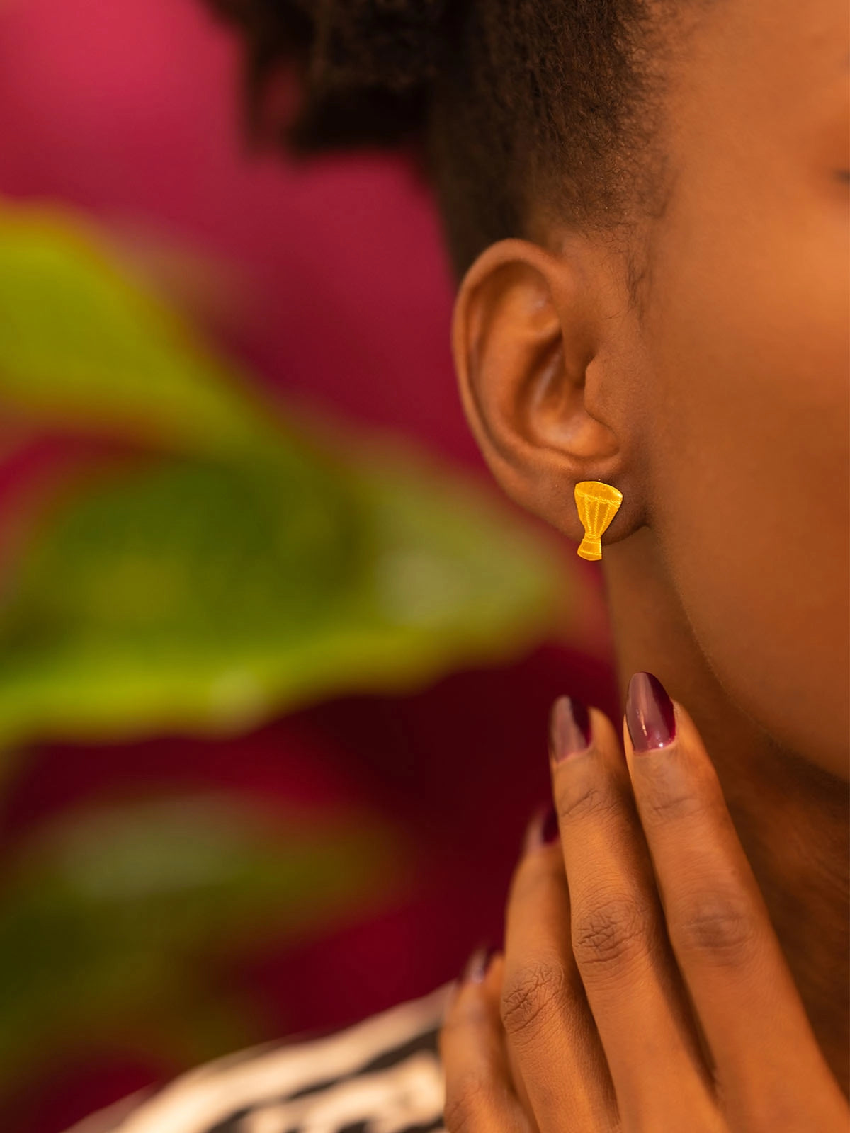 Boucles tamtam bronze design faitmain artisanat afrique senegalulubigsilver
