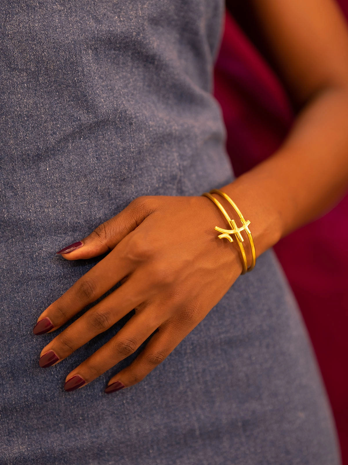 Bracelet drama bronze design faitmain artisanat senegal afrique