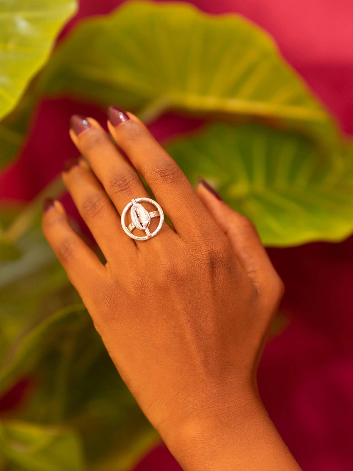 bague cauri argent sénégal fait main artisanat bijoux afrique