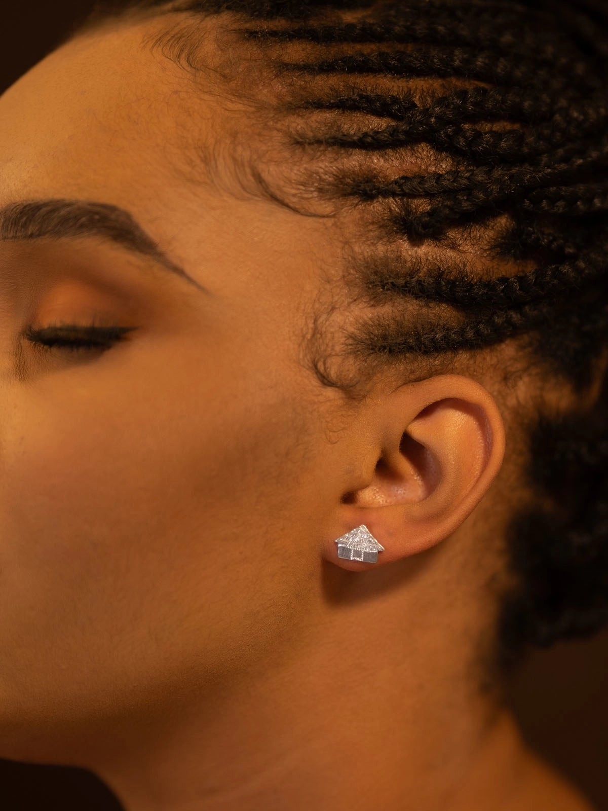 boucles kedougou vis argent bronze design artisanal fait main senegal afrique
