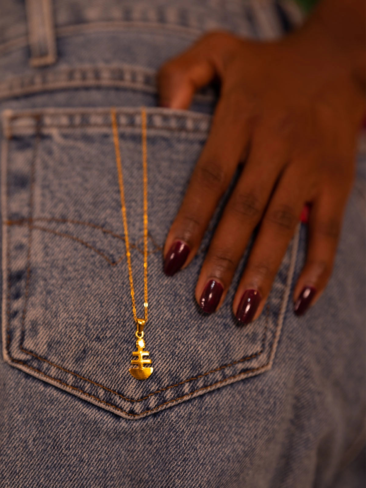 pendentif kora bronze artistanat bijouterie afrique senegal faitmain