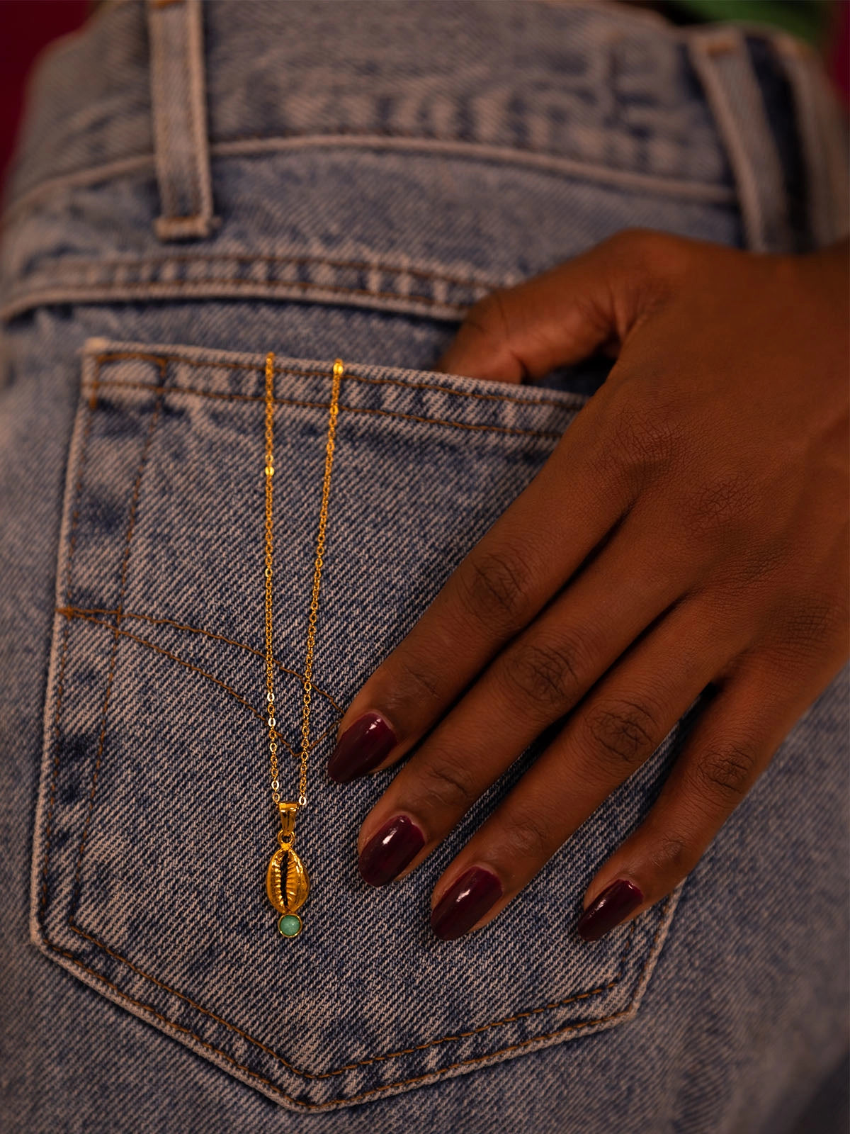 pendentif sandra bronze artistanat bijouterie afrique senegal faitmain