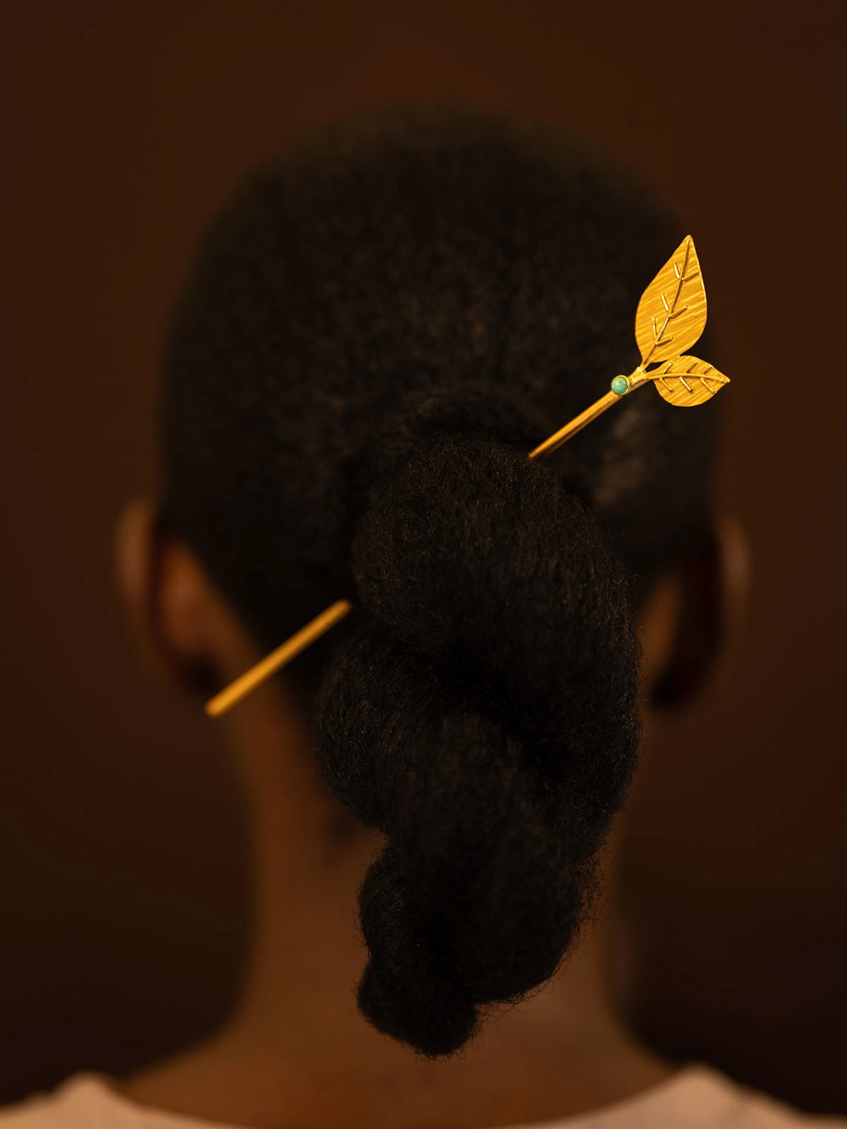 pic cheveux leaf bronze artistanat bijouterie afrique senegal faitmain