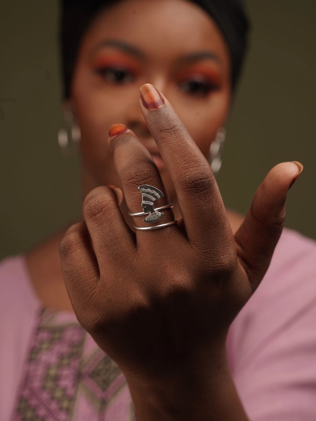 Bague Zulu bijoux argent fait main sénégal afrique