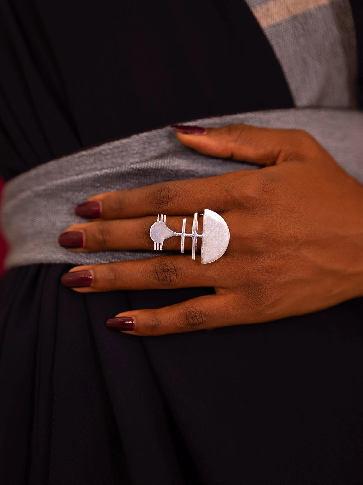 Bague kora  argent artisanal afrique sénégal fait main