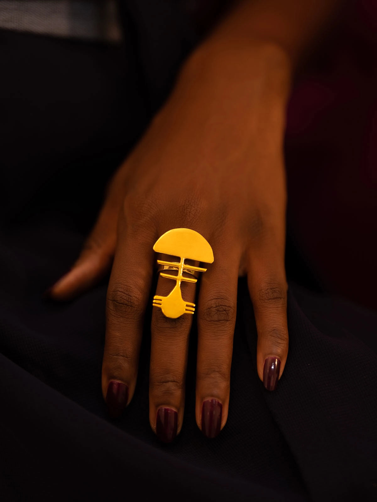 Bague kora bronze artisanal afrique sénégal fait main