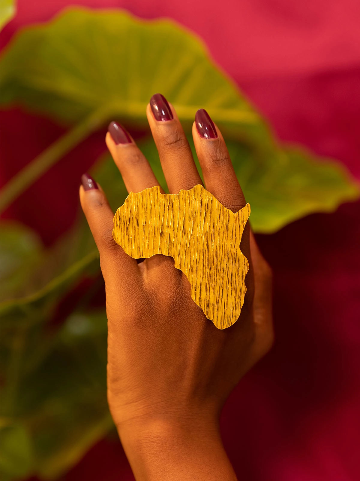 Bague mother bronze big marbrée sénégal afrique fait main