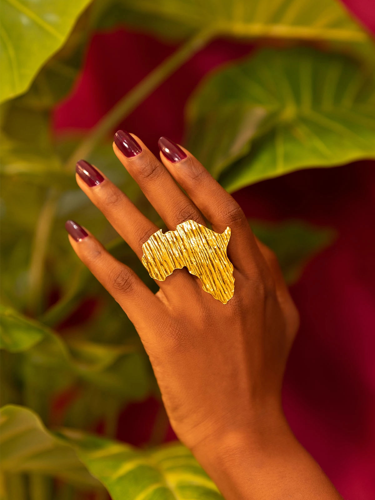 Bague mother bronze marbrée sénégal afrique fait main