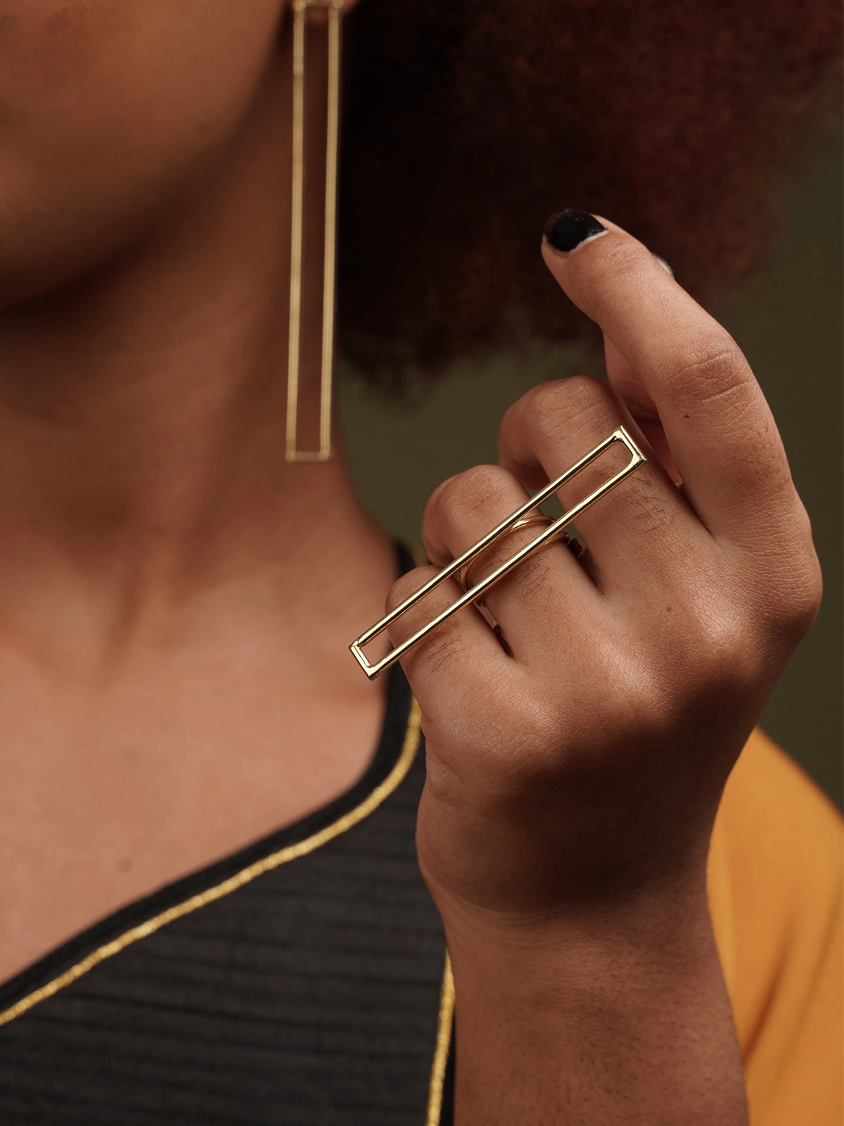 Bague queen serere bronze sénégal afrique fait main