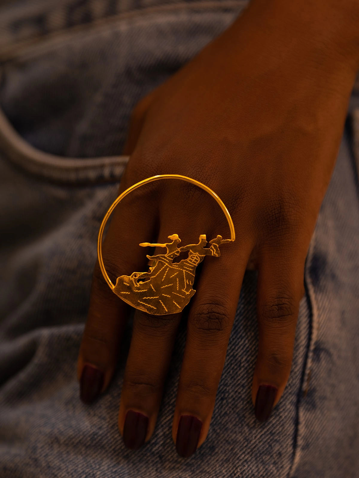 Bague renaissance  bronze fait main sénégal afrique 