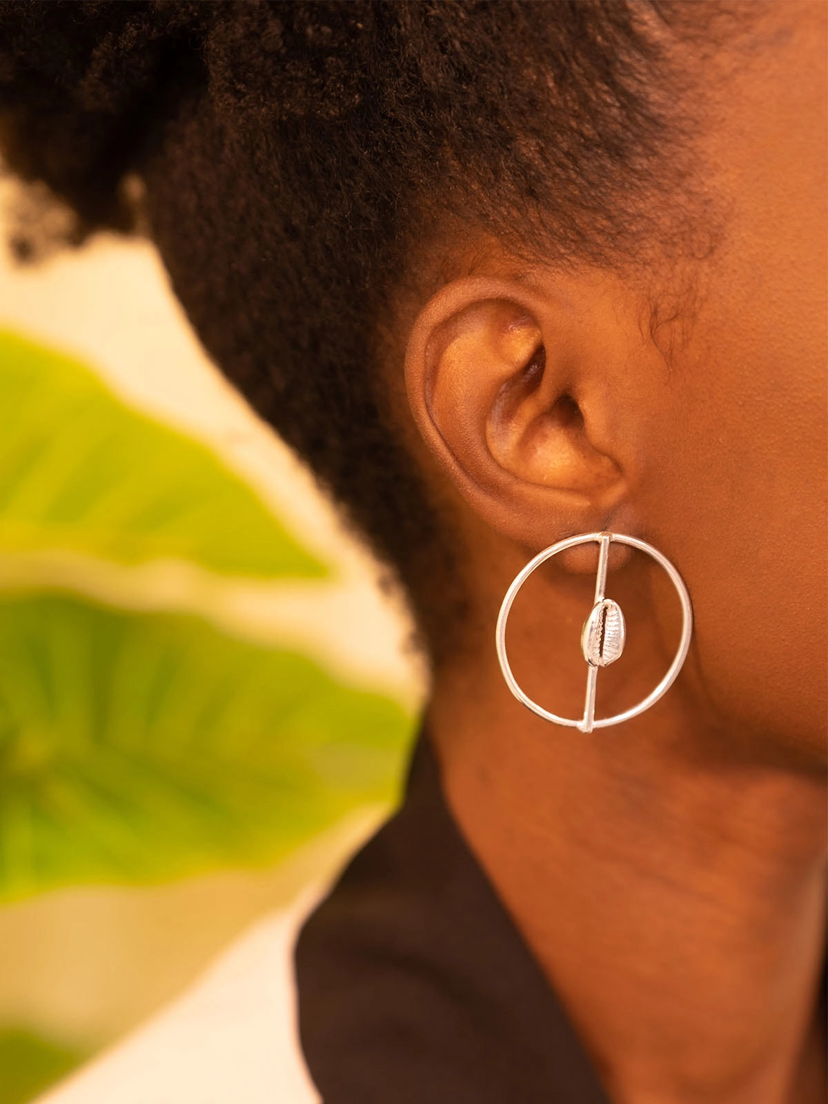 Boucles cauri argent design artisanat senegal fait main afrique