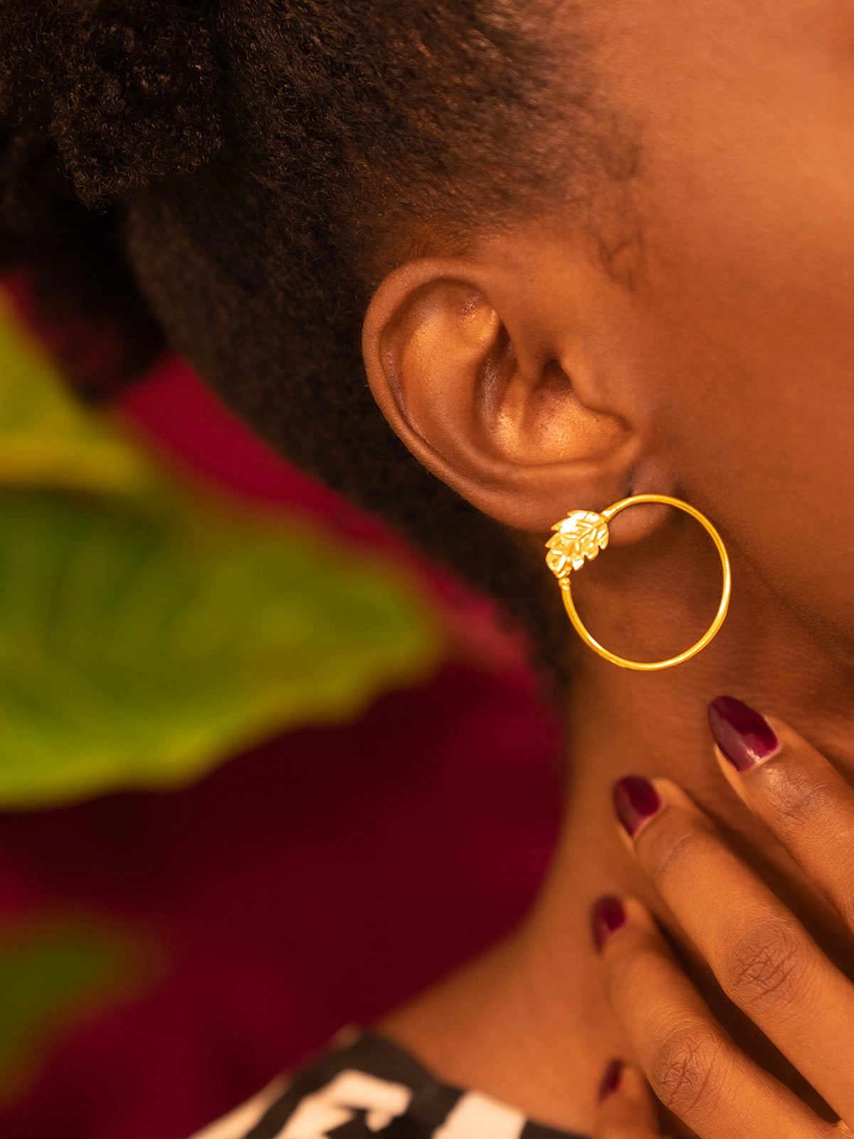 Boucles mint bronze artisanat afrique senegal faitmain design