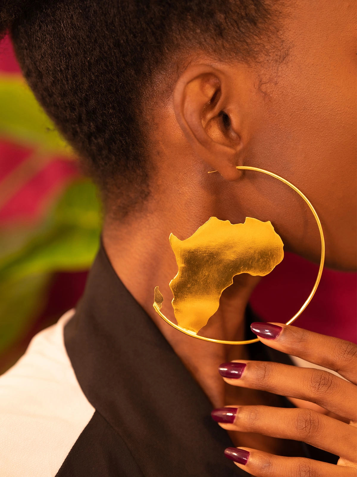 Boucles mother big bronze faitmain design artisanat afrique senegal