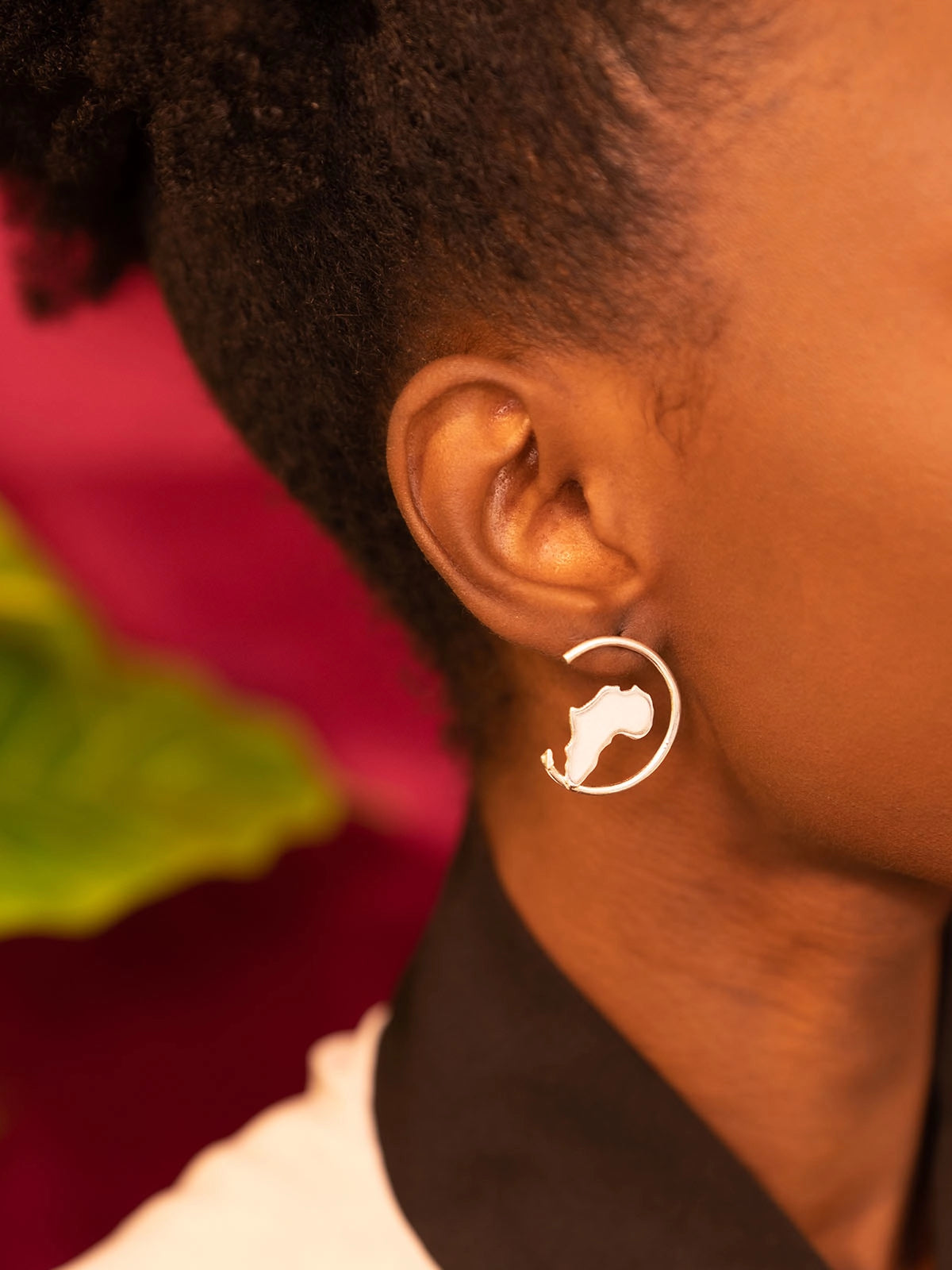 Boucles mother mini argent faitmain design artisanat afrique senegal