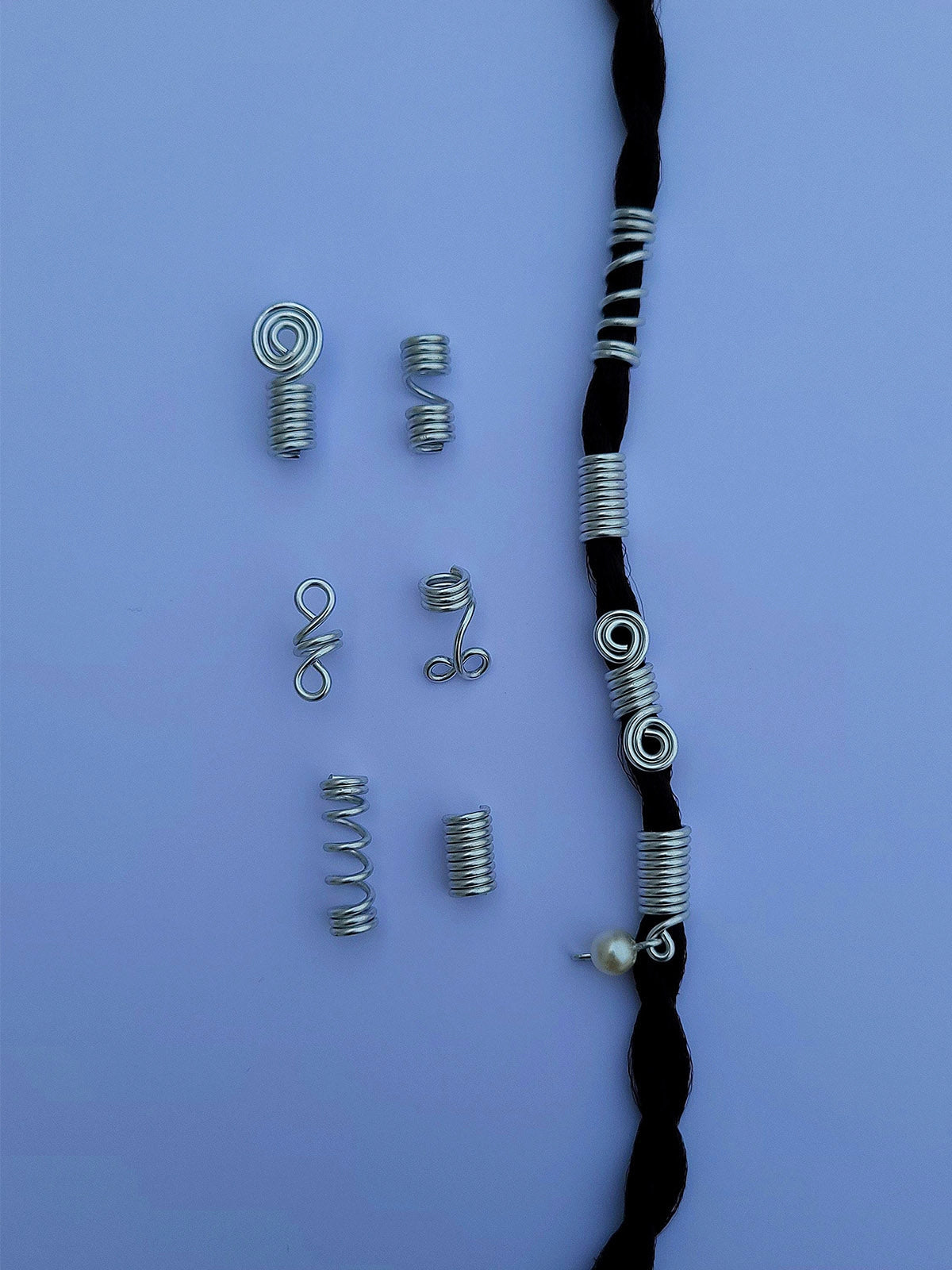 abahair standard pearl argente cheveux faitmain artisanat bijoux afrique senegal design